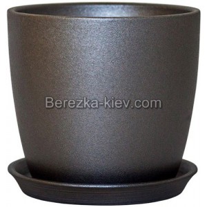 Горшок Сонет черный перламутр (диаметр 10 см)
